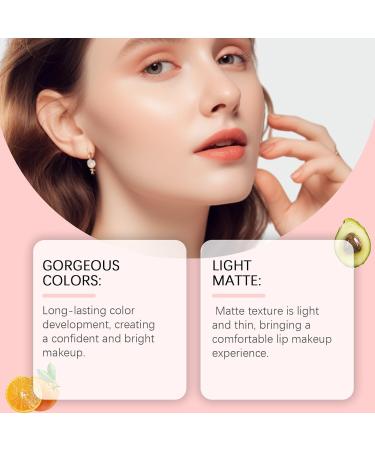 Brillant L vres Mat L ger Couleur Confortable Longue Dur e Rouge L vres Brillant et Audacieux for Un Maquillage Quotidien en Toute Confiance(Nude Pink 5pcs) Nude Pink 5pcs - Buy Online on GoSupps.com