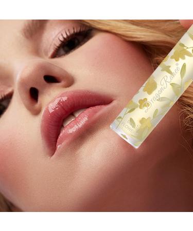  JPSDOWS Clear lip gloss 0.21 oz moisturizing lip gloss with nourishing ingredients | Cute clear flower-patterned lip gloss with Jpsdows formula - Buy Online on GoSupps.com