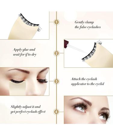 2 Pcs False Eyelashes Applicator Tool | Lash Clip Tweezers for Easy Eyelash Application | Makeup Tool for Beginners - Buy Online on GoSupps.com