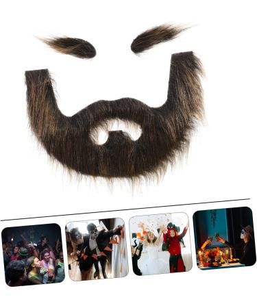 Mikinona 1 Set Beard Dress up Beard Fake Beards for Costumes Self Adhesive Beard DIY Fake Mustache Plush - Buy Online on GoSupps.com