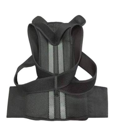 XS-5XL Plus Size Back Brace Posture Corrector Adjustable Full Back Support Belt Upper And Lower Back Pain Relief Scoliosis Hunchback Corrector Men Women (Color : Black Size : 5X-Large) 5X-Large Black