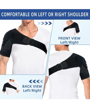 Buy Shoulder Brace | Compression Sleeve Support for Torn Rotator Cuff Shoulder Pain Bursitis One Size Fits All Fast International Shipping - Buy Online on GoSupps.com