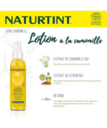 Naturtint | Lotion of Camomila | Aclara el Cabello | Golden reflections | Protector Solar Cabello | ECOCERT | 99.5% Natural ingredients 125ml" from ASIN "B0CVQQ9ZJ2 - Buy Online on GoSupps.com