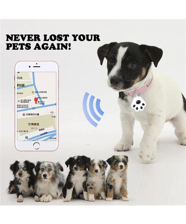 YUUAND Mini Pet Tracker - Waterproof Bluetooth Device for Cats and Dogs - Pink - Buy Online on GoSupps.com