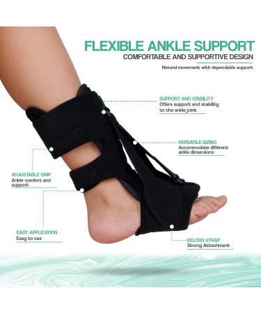 Plantar Fasciitis Night Splint - Adjustable Relief Brace for Foot Drop & Achilles Tendonitis | International Shipping - Buy Online on GoSupps.com