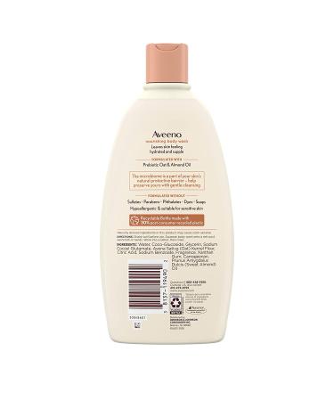 Aveeno Nourishing Body Wash with Prebiotic Oat & Almond Oil - 18 fl oz (532 ml) - Buy Online on GoSupps.com