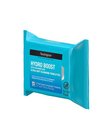 Neutrogena HydroBoost Hyaluronic Acid Makeup Remover Wipes - 25 ct - Buy Online on GoSupps.com