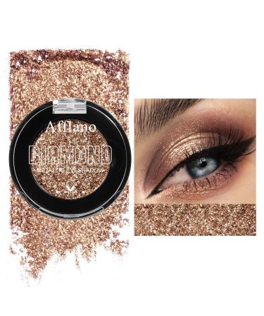 Afflano Shimmery Nude Brown Eyeshadow - Highly Pigmented Long Lasting Blendable Glitter Palette for Daily Wear - Shop Now - Buy Online on GoSupps.com