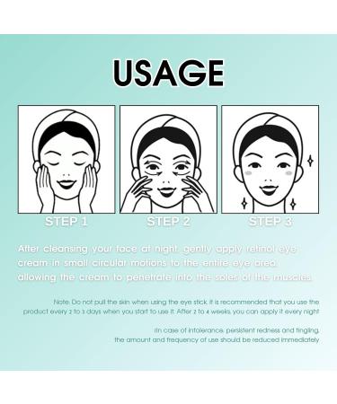 Retinol Stick Retinol Eye Cream Anti Aging Under Eye Cream for Dark Circles and Puffy Eyes Anti Wrinkle Eye Cream Firming Eye Balm Stick Fade Fine Lines Visible Results in 3-4 Weeks - Buy Online on GoSupps.com