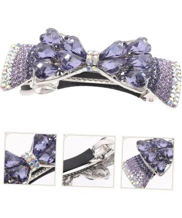 MAGICLULU Purple Crystal Hairpin for Women on Back of Head Decorative Hair Clip Bride Hair Clips Rhinestone Hair Clips Crystal Hair Accessories Clips for Hair Small Hair Clips Hair Barrette - Buy Online on GoSupps.com