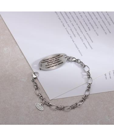 Custom Celtic Knot Medical Alert ID Bracelet for Women - Personalized Emergency Jewelry with Free Engraving | 6.0 to 9.0 Inches - Buy Online on GoSupps.com