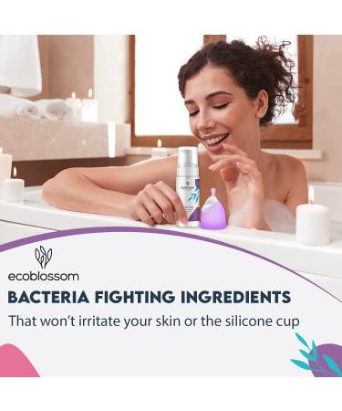 Ecoblossom Menstrual Cup Cleaner - Unscented Foaming Sterilizer for Period Discs - Organic Ingredients, Natural and pH-Balanced - 5oz - Buy Online on GoSupps.com