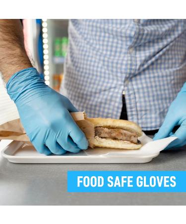 Blue Synthetic Nitrile Disposable Gloves Medium - Pack of 100 | Latex-Free Medical Grade Gloves | California Blue - Buy Online on GoSupps.com