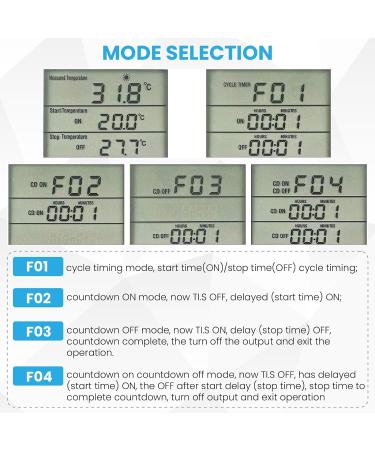 Doright Digital Temperature Controller LCD Screen Thermostat UK Plug - Ideal for Greenhouse, Farm, Terrarium, Reptile - 250V/13A - Buy Online on GoSupps.com