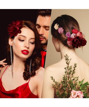 BOFUNX 20 Pieces Flower Hair Clips - Stylish Accessories for Girls Women | Perfect for Parties & Weddings - International Shipping - Buy Online on GoSupps.com