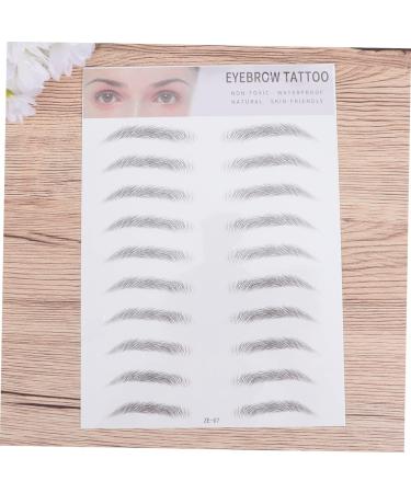 Balacoo Artificial Eyebrow 2pcs 3d Eyebrow Stickers Natural Eyebrow Shaper Eyebrow Transfer Stickers 6d Eyebrow Trimming Tool - Buy Online on GoSupps.com