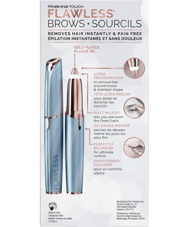 Finishing Touch Flawless Hair Remover for Eyebrows Parisian Blue 1 Count - Buy Online on GoSupps.com
