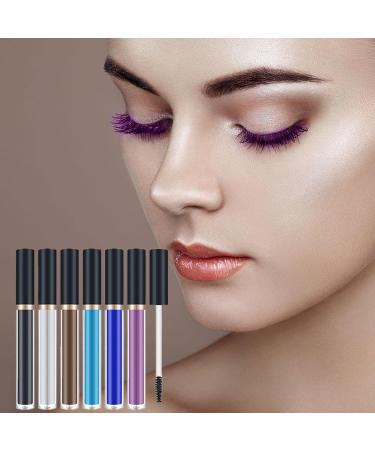 Charming Lasting Mascara 6-Piece Colorful Waterproof Mascara for Eyelashes Makeup Cosmetic with Black White Brown Light Blue Purple Blue Cargoti - Buy Online on GoSupps.com