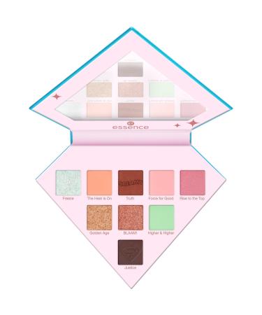 cosnova essence Superman eyeshadow palette longlasting highly pigmented immediate result shiny color intensive 7g