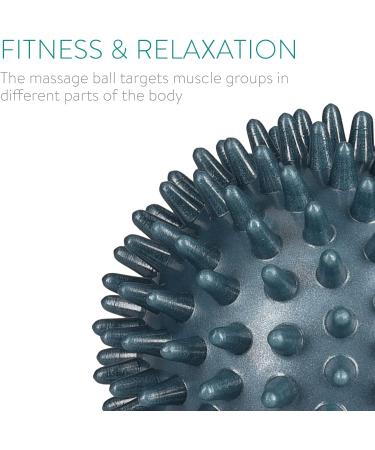 Buy Navaris 2x Hedgehog Massage Balls - Fitness & Balance Relief for Hands Feet & Back - Medium & Hard 8cm in Berry/Petrol - International Shipping Available - Buy Online on GoSupps.com