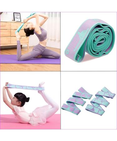 Yoga Belt 2 Pack with 8 Loops Resistance Bands - Perfect for Stretching Yoga Training & Fitness | Ideal for Enthusiasts & Athletes - Buy Online on GoSupps.com