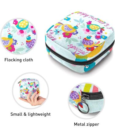 Period Storage Bag | Sanitary Napkin Pouch for Travel | Mother's Day Card Pattern | Color 3287 - Buy Online on GoSupps.com