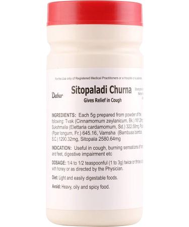 Dabur Sitopaladi Churna 60g - Natural Ayurvedic Remedy (Packaging May Vary) - Buy Online on GoSupps.com