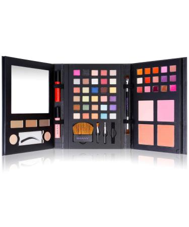 SHANY Luxe Book Makeup Set - All-in-One Travel Cosmetics Kit with Eyeshadows Lip Colors Blushes & Brushes for Effortless Beauty - Buy Online on GoSupps.com