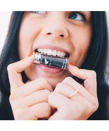 Organic Biodegradable Bamboo Charcoal Dental Floss - Vegan Eco-Friendly Mint Flavored | Refillable Glass Holder & Zero Waste Oral Care - Buy Online on GoSupps.com