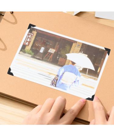 480 Pcs Photo Corners Self-Adhesive  Picture Mounting Corner Stickers Acid Free Photo Mounting Corners for DIY Scrapbooking  Memory Books  Journal  Black(20 Sheets) - Buy Online on GoSupps.com