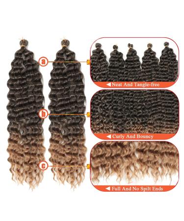 22 Inch Allgro Ocean Wave Crochet Hair 3 Packs - Deep Twist Braiding Hair Extension in 27/613# Color - Buy Online on GoSupps.com