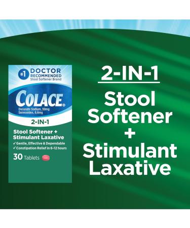Colace 2-in-1 30 Count & Dulcolax 50 Count Constipation Relief Tablets Bundle - Buy Online on GoSupps.com