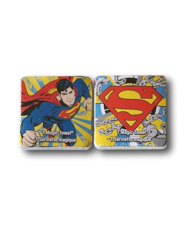 DC Comics Superman Magic Towel Washcloth Bundle - 2 Count