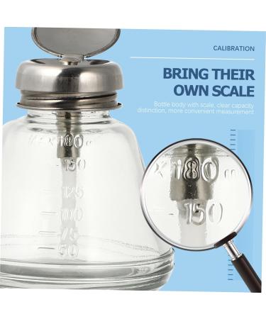 FRCOLOR Press Cleaning Solution Bottle Nail Color Remover Dispenser Nail Polish Remover Dispenser Manicure Press Bottle Empty Press Dispenser Liquid Travel Bottle Glass - Buy Online on GoSupps.com