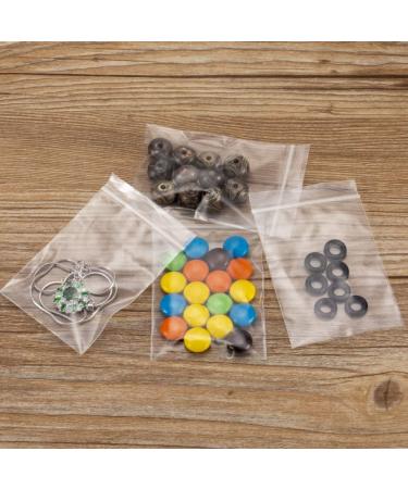 300pcs Clear Ziplock Storage Bags 2x3 inch - 2 mil Resealable Baggies for Pills & Jewelry - Buy Online on GoSupps.com