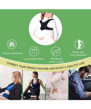 Posture Corrector for Women & Men | Adjustable Back Brace for Neck & Back Pain Relief | Ultimate Shoulder & Back Support - Buy Online on GoSupps.com