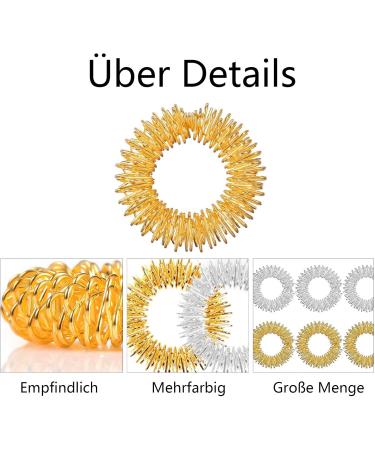 14-Piece Acupressure Ring Set | Anti-Stress Finger & Toe Massage Rings | Improve Blood Circulation & Reduce Stress - Buy Online on GoSupps.com