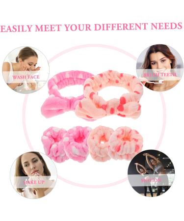 FRCOLOR 4 Sets Bow Headband Wrist for Washing Face Facial Headband Headband Face Wash Headband Makeup Headbands Headband for Washing Face Headbands for Women Spa Hair Band Cloth - Buy Online on GoSupps.com