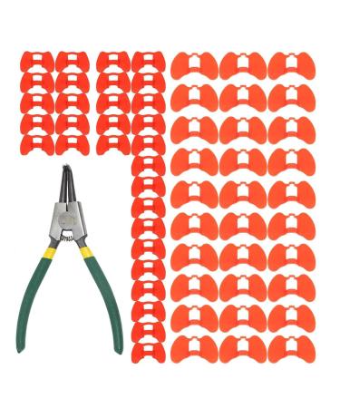 Sirseon Chicken Cups Chicken Blinders for Yard | Rooster Glasses Pet Chicken Blinders Eyes Glasses Glasses Glasses with Clips for Farm Equipment