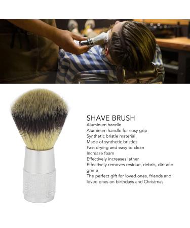 Premium Aluminum Hair Shaving Brush | Synthetic Bristles - Ideal Shaving Soap Brush for Men - Buy Online on GoSupps.com