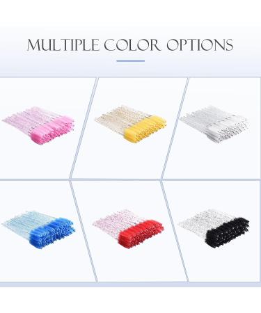 200 Colorful Disposable Mascara Wands for Eyelash Extensions and Brow Grooming - Lash Extension Supplies (Black) - Buy Online on GoSupps.com