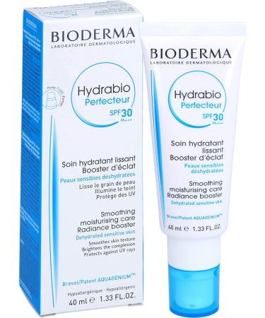 Bioderma Hydrabio Perfecteur Smoothing & Hydrating Daily Moisturiser for Dehydrated Skin with SPF 30 40ml - Buy Online on GoSupps.com