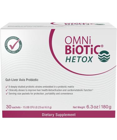 OMNI BIOTIC HETOX Probiotic Liver Detox Supplement for Gut-Liver Support - Non-GMO Cleanse for Men and Women - Buy Online on GoSupps.com