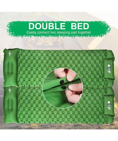WANNTS Ultralight Inflatable Sleeping Pad for Camping | Built-in Pump, 75''X25'' | Ultimate Comfort for Hiking & Backpacking - Compact & Lightweight Air Mattress (Green) - Buy Online on GoSupps.com