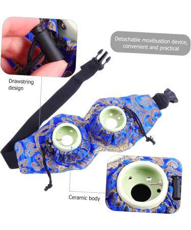 OHPHCALL 1Pc Eye moxibustion instrument Face Moxa Stick Holder chinese stick Moxa Stick Burner moxibustion eye smokeless moxa Stick tired Double Eye Moxa Tool Moxibustion box ceramics cloth - Buy Online on GoSupps.com