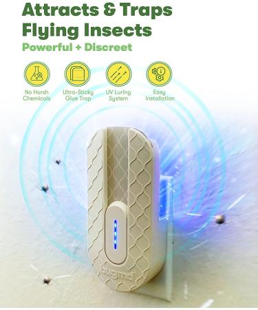 BugMD No Fly Zone UV Bug Zapper - Refillable Mosquito & Flying Insect Trap - Buy Online on GoSupps.com