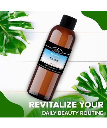 Organic Castor Oil 500ml - Cold Pressed Hexane Free for Hair, Skin, Eyelashes & Eyebrows - 100% Natural Growth Oil - Buy Online on GoSupps.com