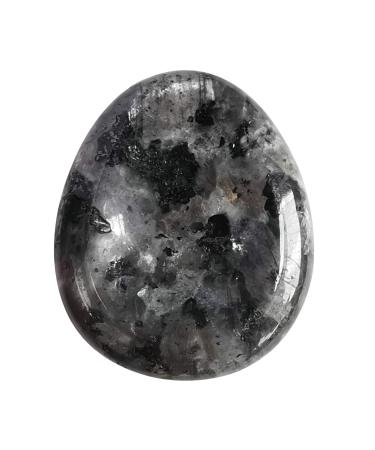 Maneki Neko natural black Labradorite water drops chakra thumbs worry stress relaxed healing reiki crystal pockets palm stones