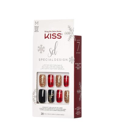 Limited Edition Holiday Fake Nails - Favorite Season Multi-Colored Square - Buy Online on GoSupps.com