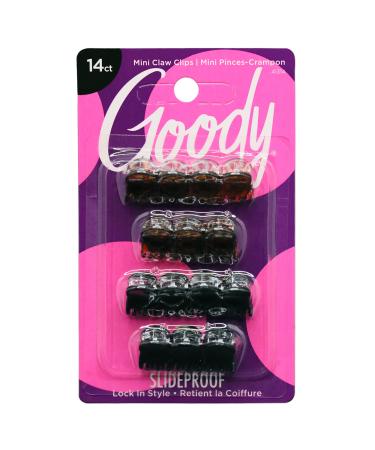 Goody Classics Mini Claw Clips - 42-Pack Assorted Colors - For All Hair Types - Great for Easily Pulling Up Your Hair - Pain-Free Hair Accessories for Women Men Boys and Girls